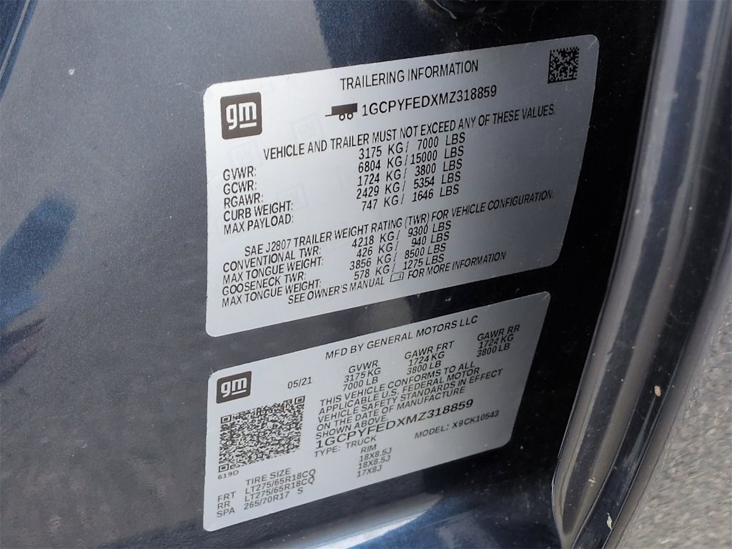 Thumbnail: 2021 Chevrolet Silverado 1500 - 21