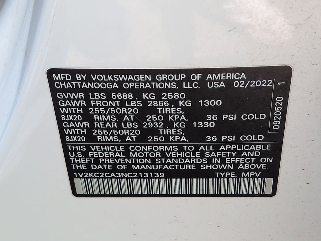 Thumbnail: 2022 Volkswagen Atlas - 20