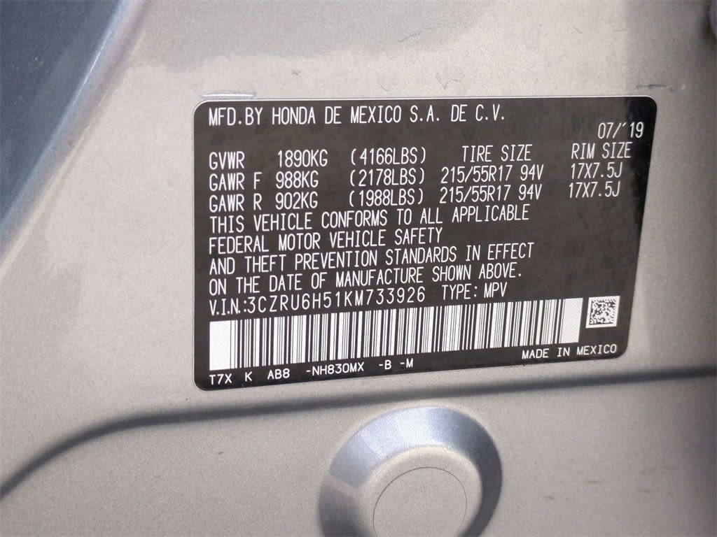 2019 Honda HR-V EX 20