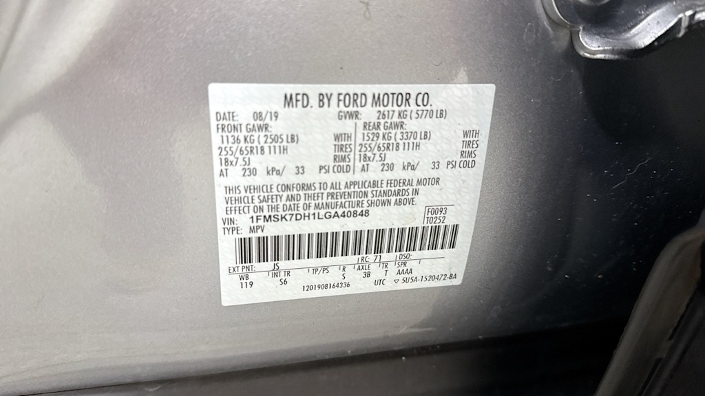 2020 Ford Explorer XLT 20
