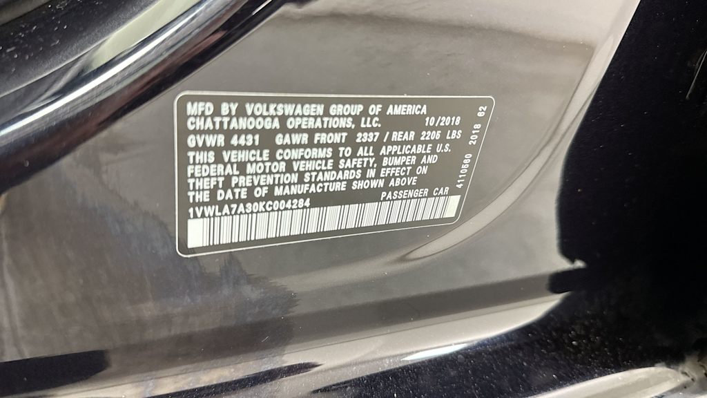 2019 Volkswagen Passat Wolfsburg Edition 20