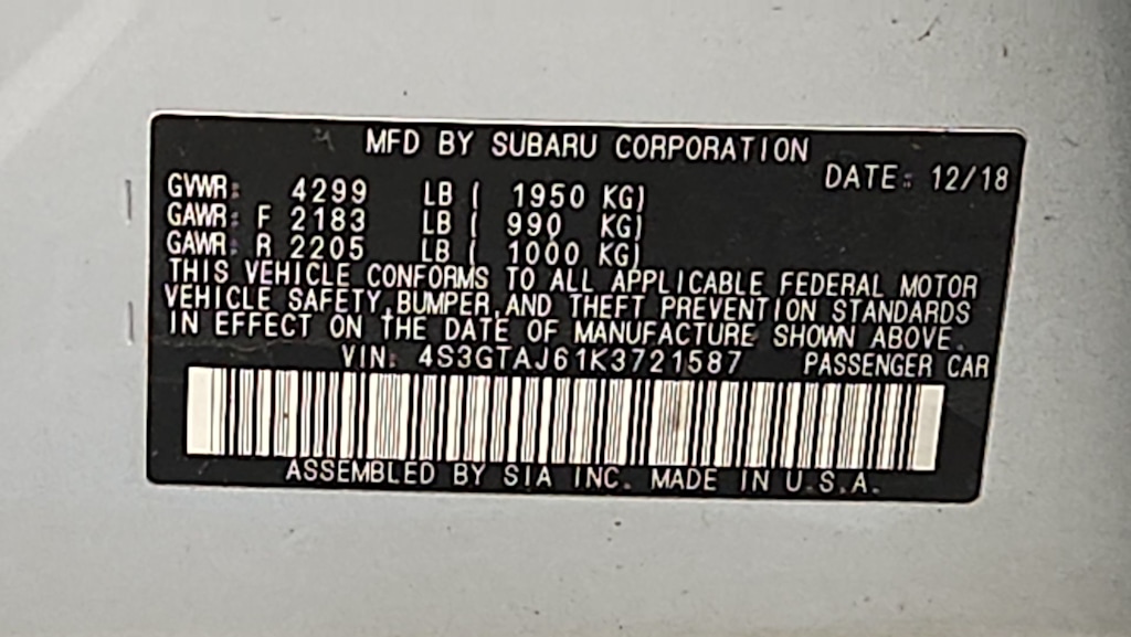 Thumbnail: 2019 Subaru Impreza - 18