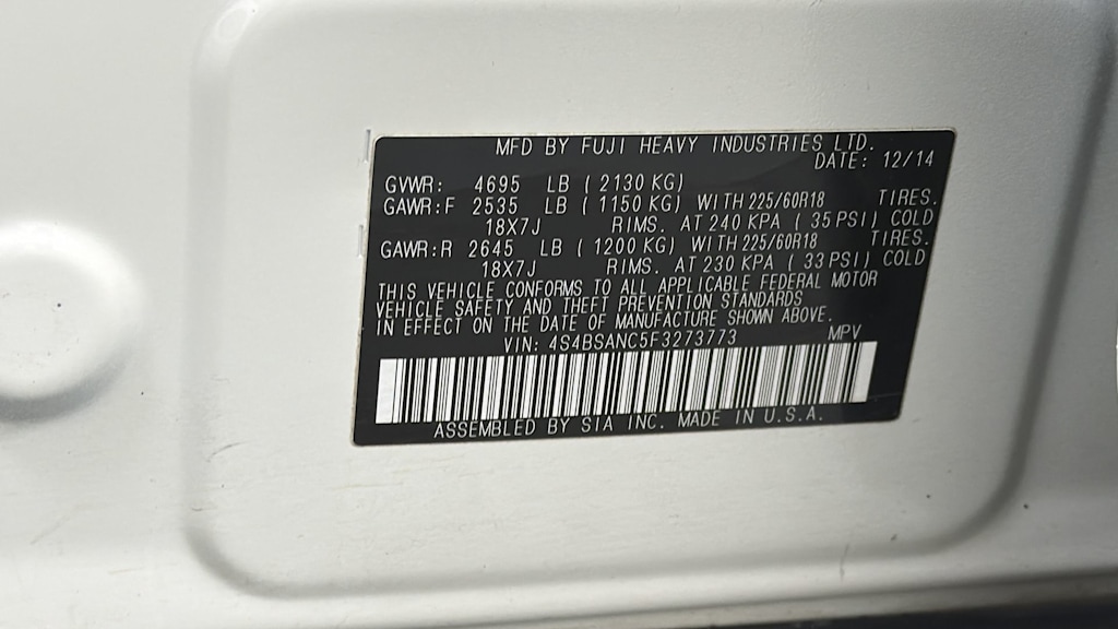 Thumbnail: 2015 Subaru Outback - 19