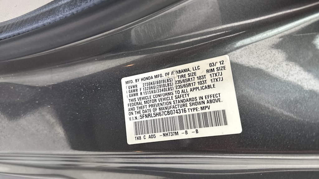 Thumbnail: 2012 Honda Odyssey - 20