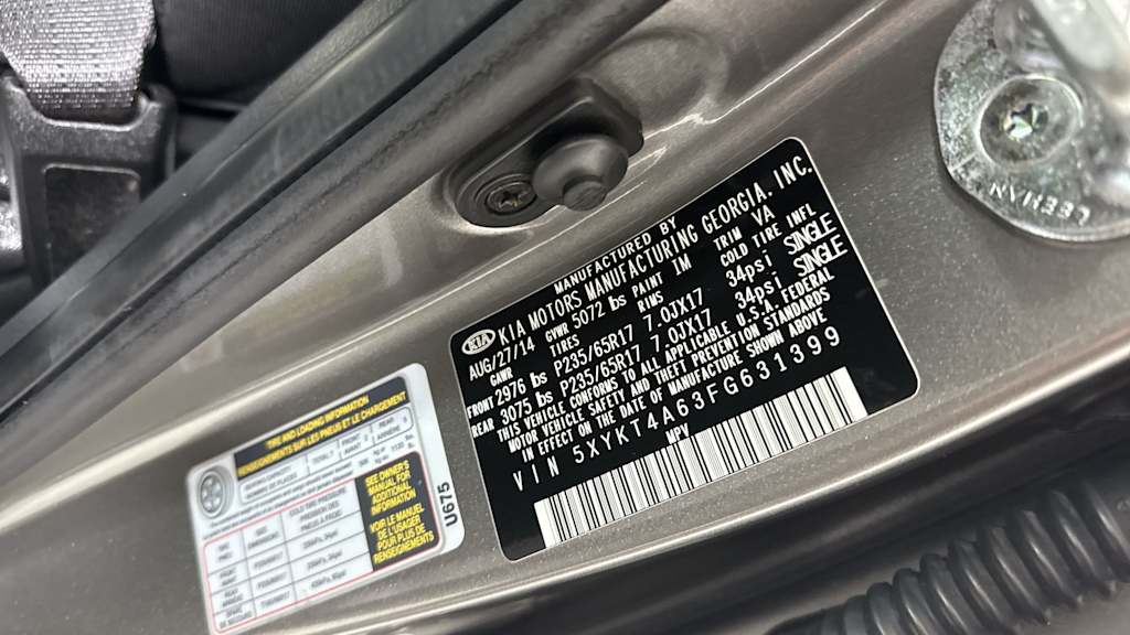 Thumbnail: 2015 Kia Sorento - 20