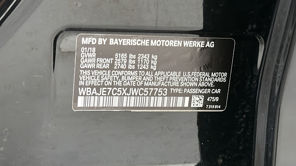 Thumbnail: 2018 BMW 5 Series - 19