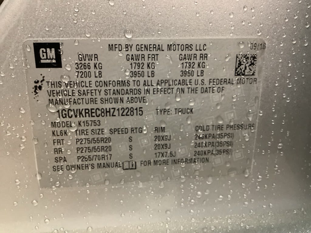 2017 Chevrolet Silverado 1500 LT Z71 17