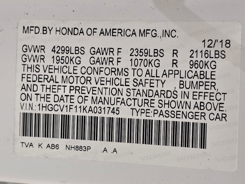 Thumbnail: 2019 Honda Accord - 21