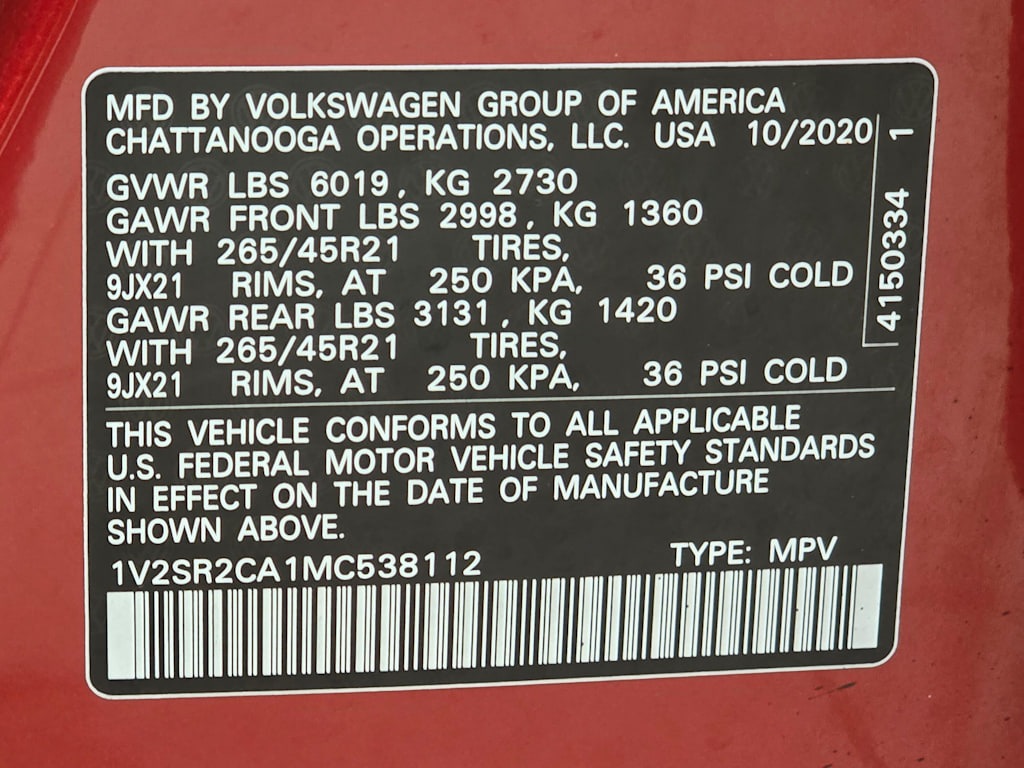 Thumbnail: 2021 Volkswagen Atlas - 20