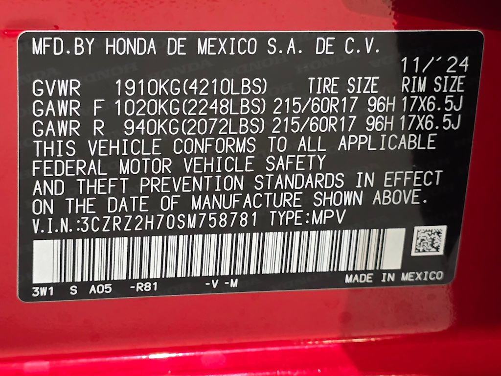 Thumbnail: 2025 Honda HR-V - 21