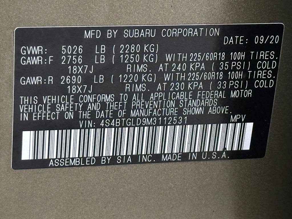 Thumbnail: 2021 Subaru Outback - 19