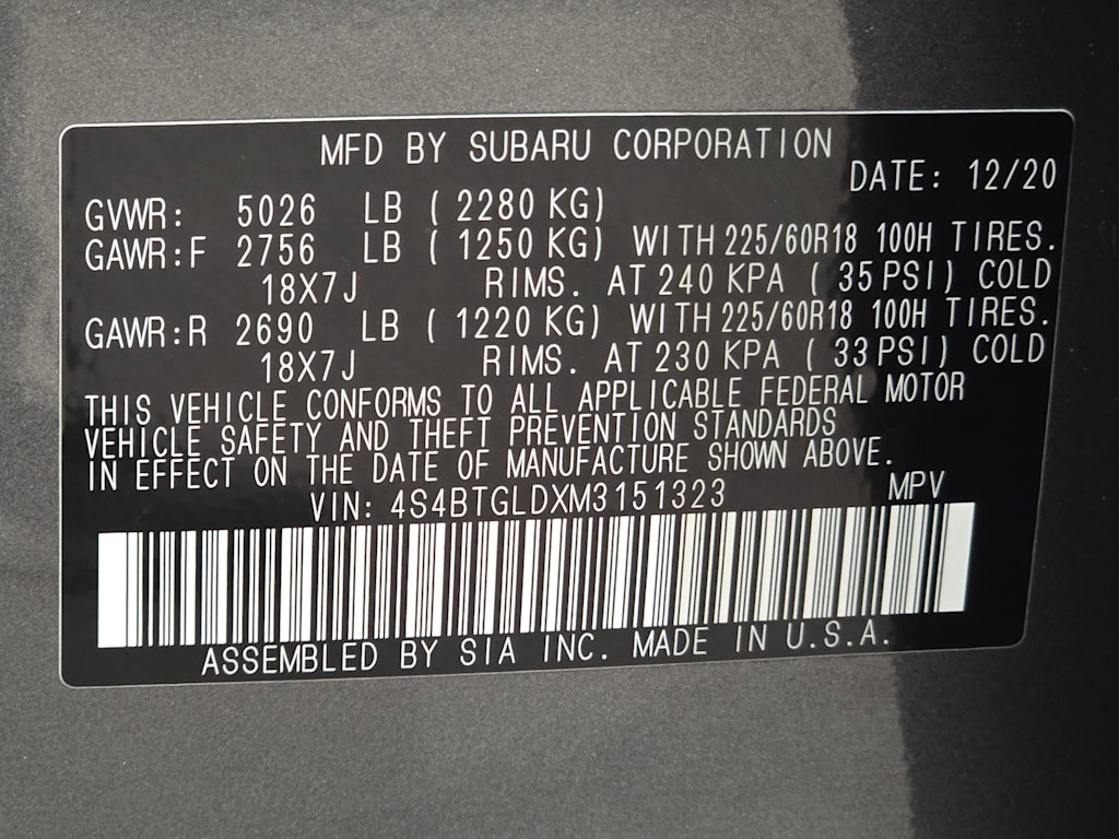 Thumbnail: 2021 Subaru Outback - 20