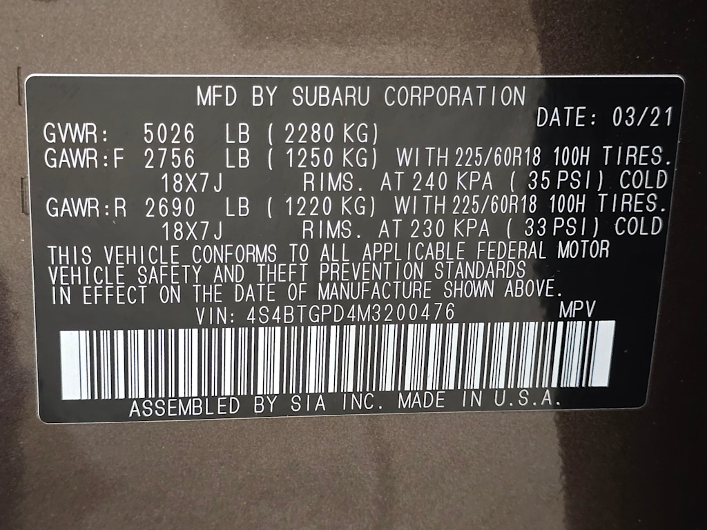 Thumbnail: 2021 Subaru Outback - 21