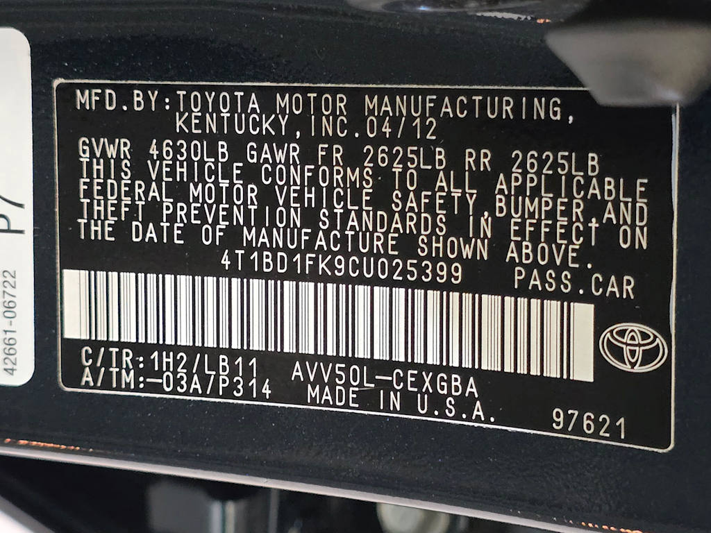 Thumbnail: 2012 Toyota Camry - 21