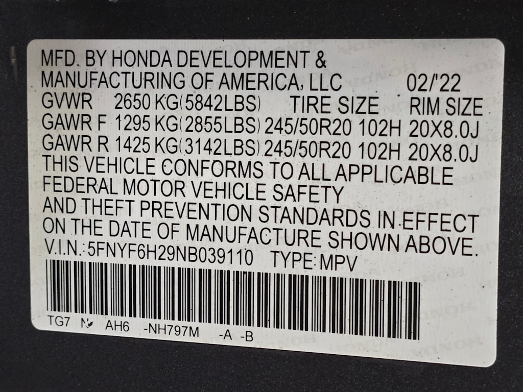 Thumbnail: 2022 Honda Pilot - 20