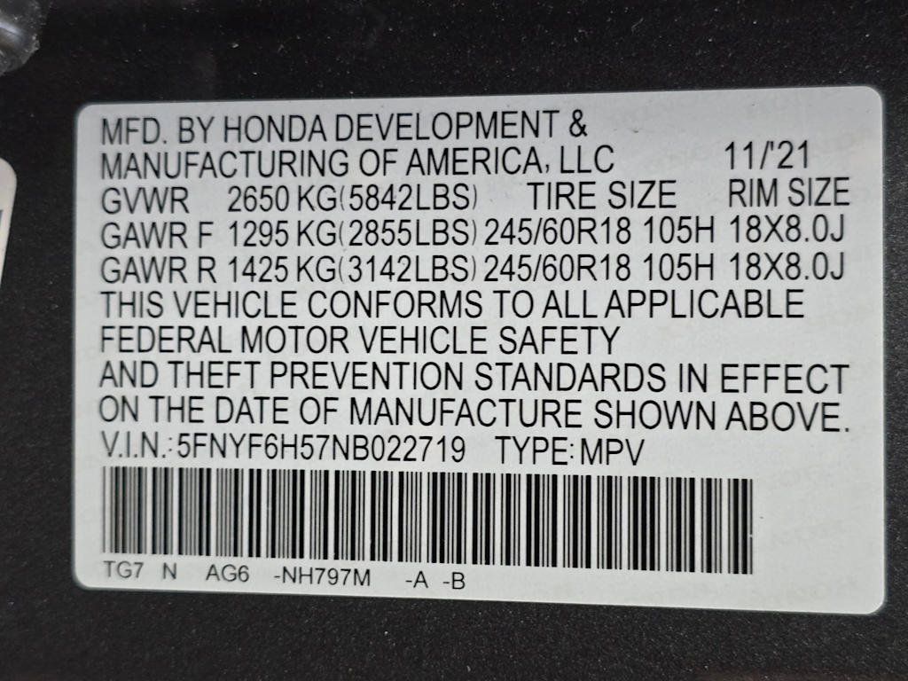Thumbnail: 2022 Honda Pilot - 21
