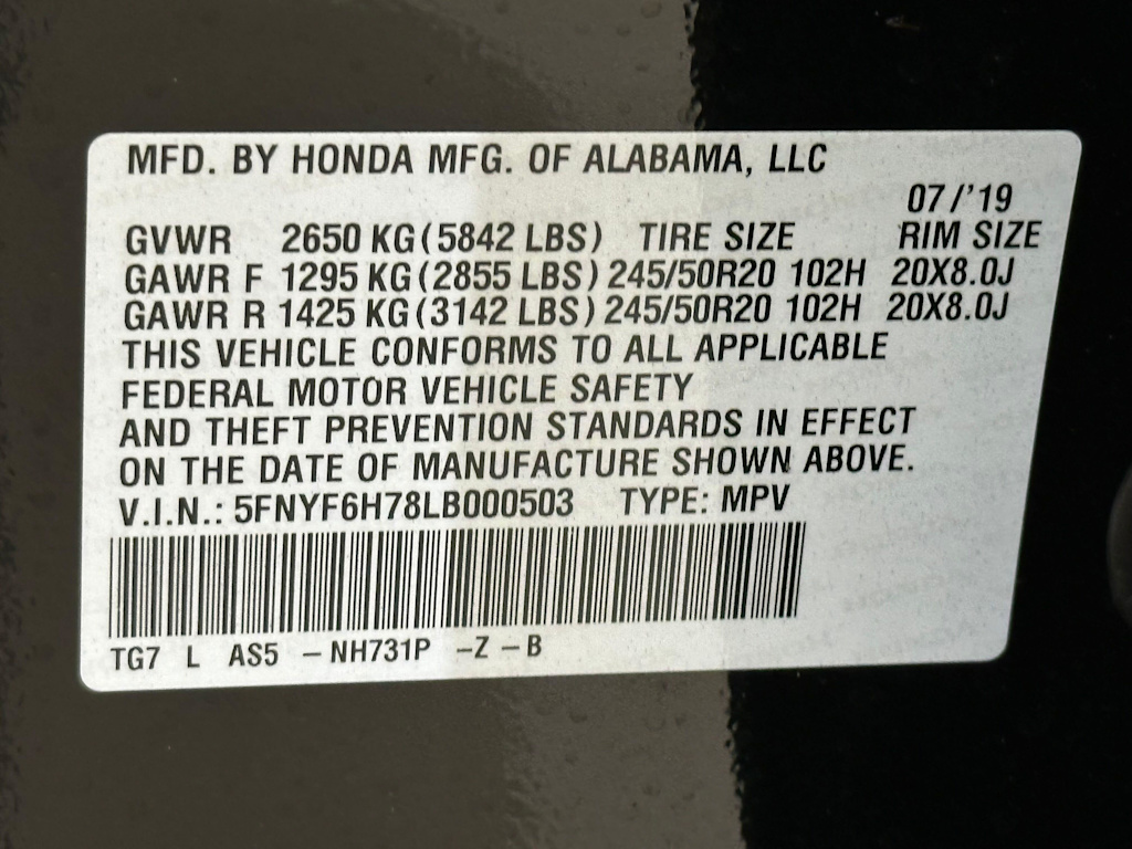 Thumbnail: 2020 Honda Pilot - 21