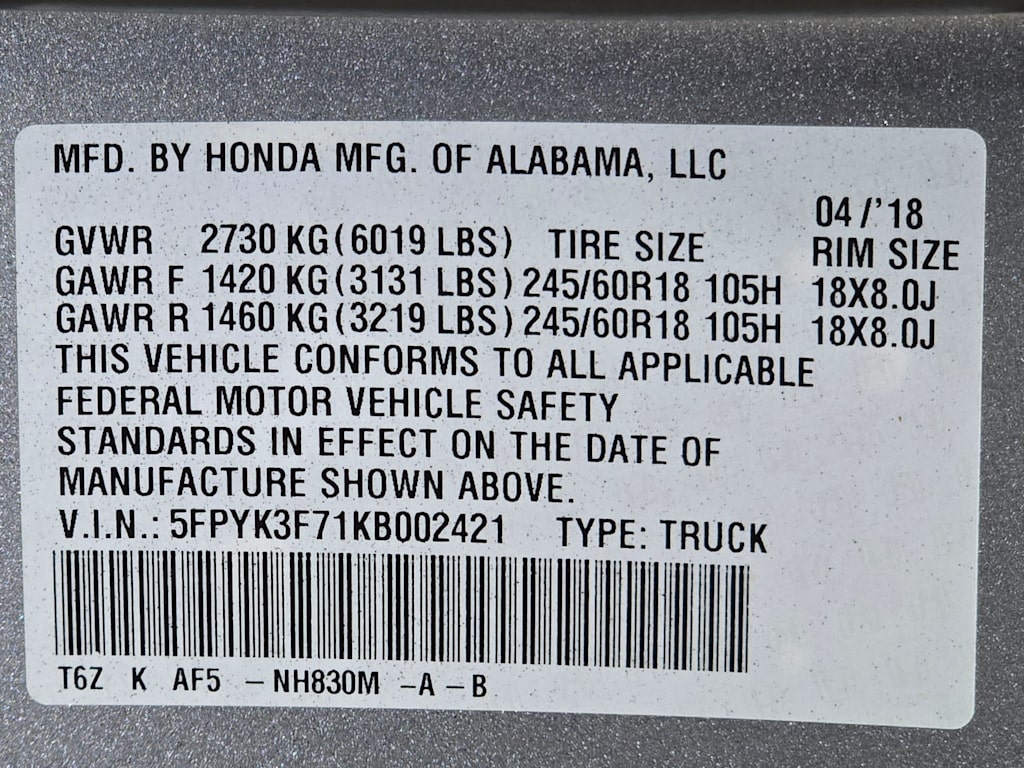 Thumbnail: 2019 Honda Ridgeline - 21