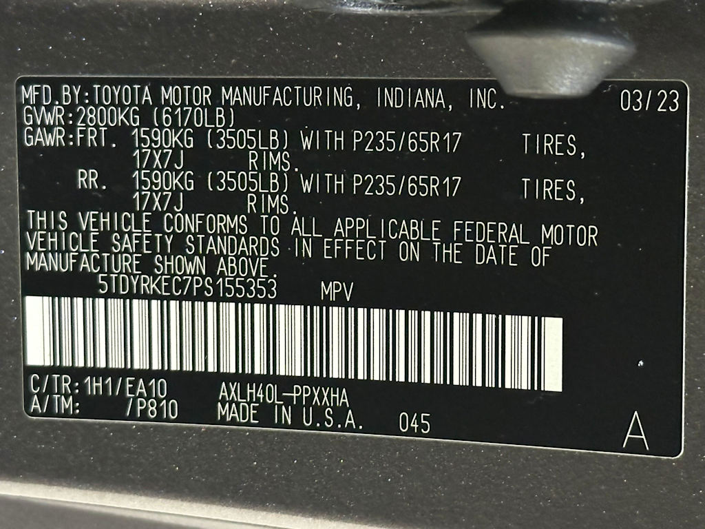 Thumbnail: 2023 Toyota Sienna - 20
