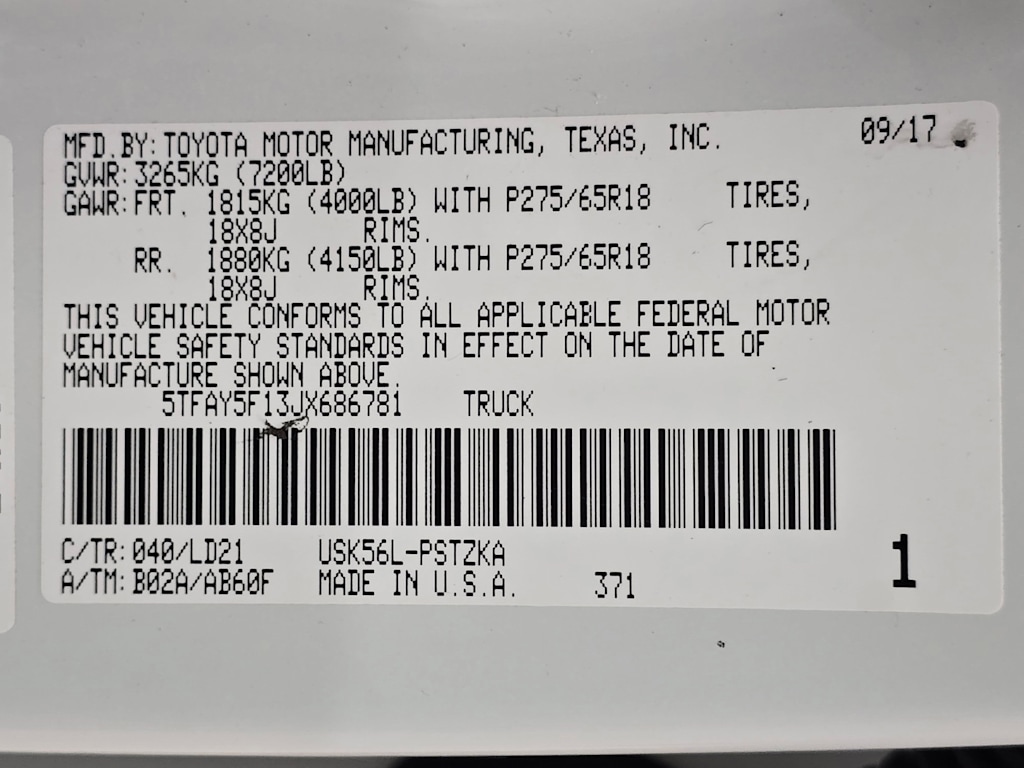 Thumbnail: 2018 Toyota Tundra - 20