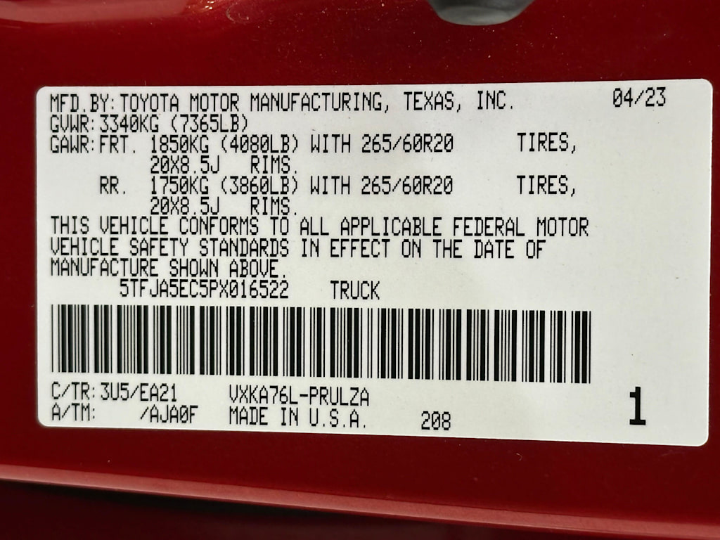 Thumbnail: 2023 Toyota Tundra - 20