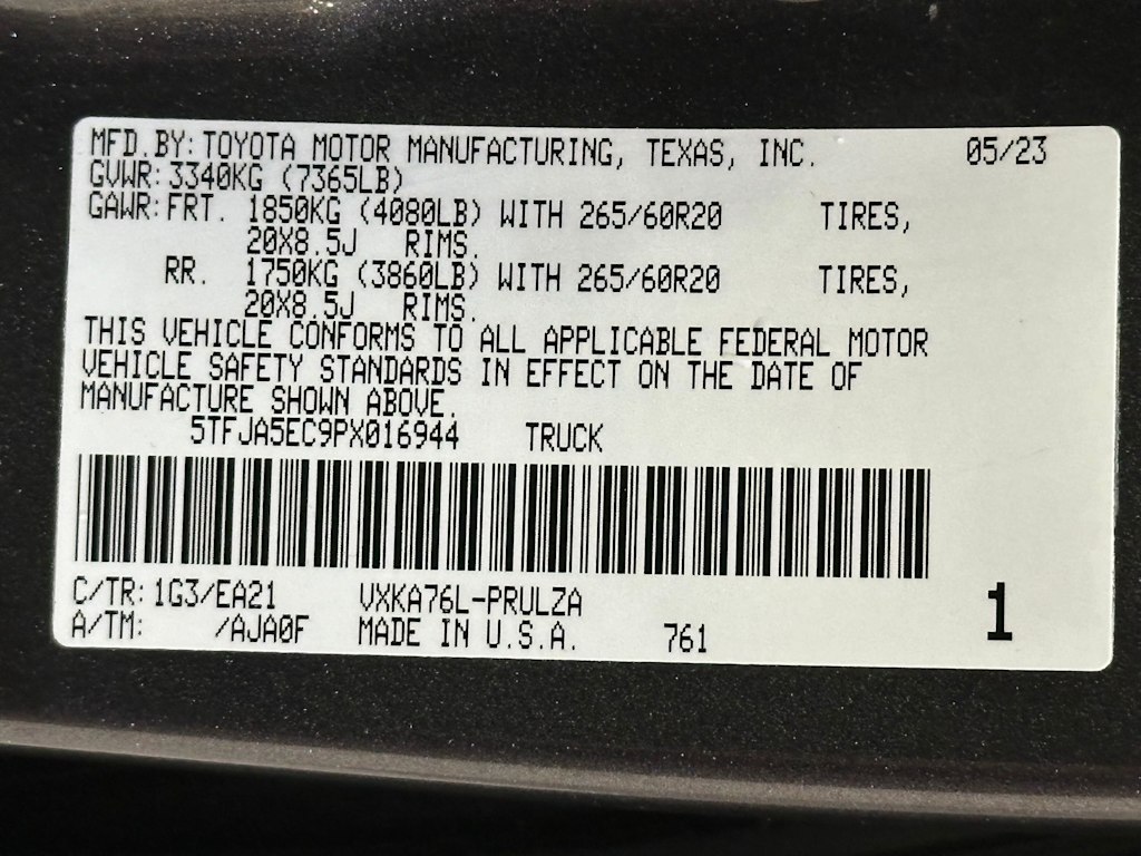 Thumbnail: 2023 Toyota Tundra - 20