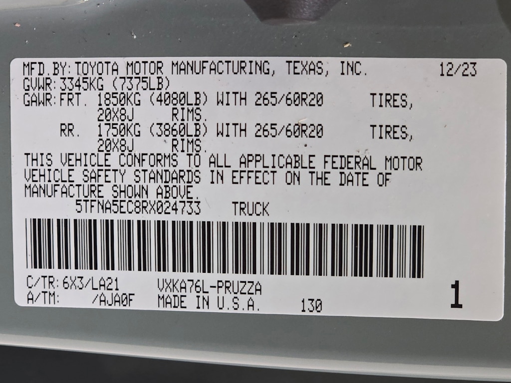 Thumbnail: 2024 Toyota Tundra - 21