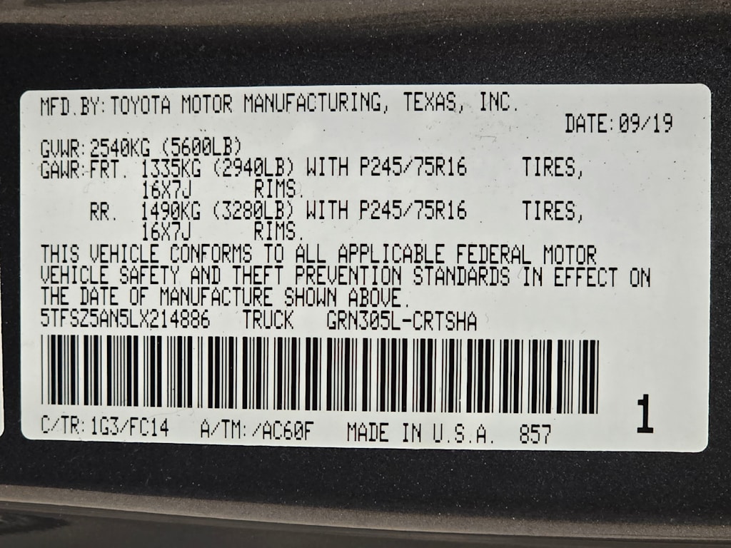 Thumbnail: 2020 Toyota Tacoma - 20