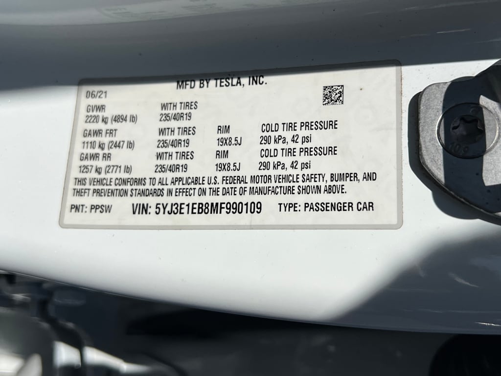 2021 Tesla Model 3 Long Range 16