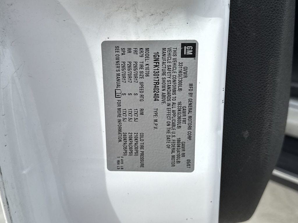 Thumbnail: 2007 Chevrolet Tahoe - 19