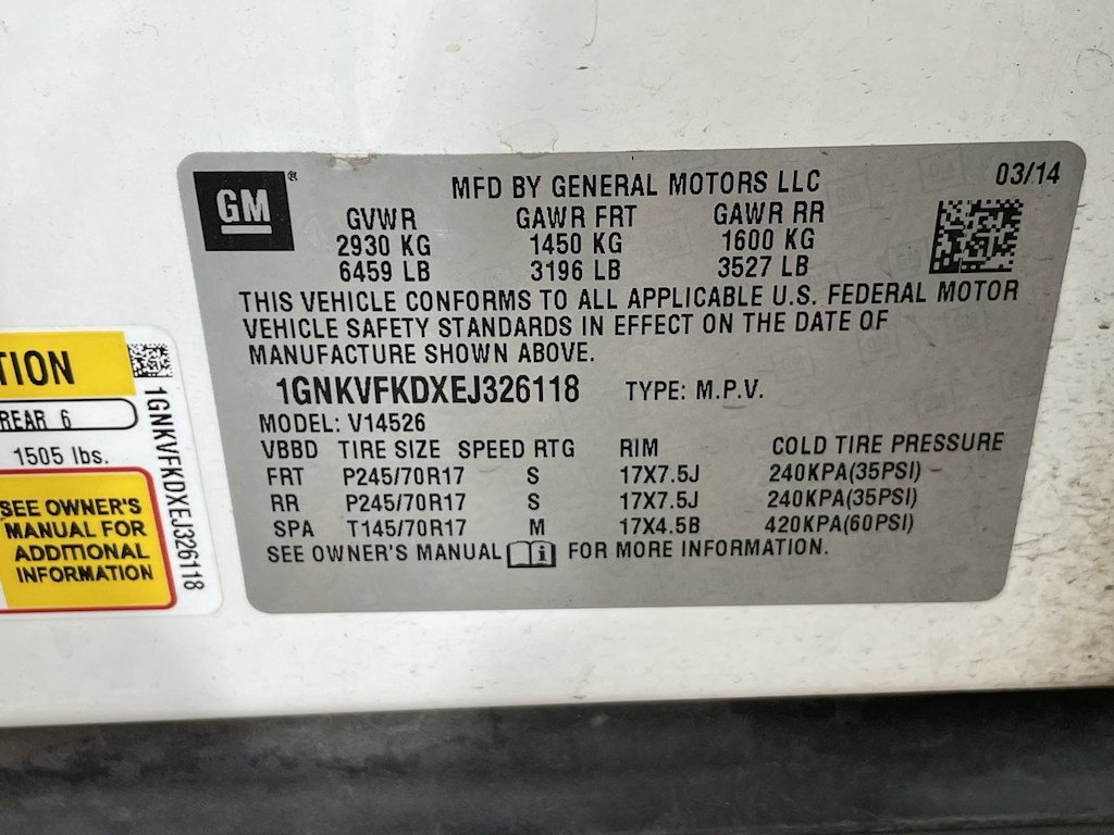 2014 Chevrolet Traverse LS 10