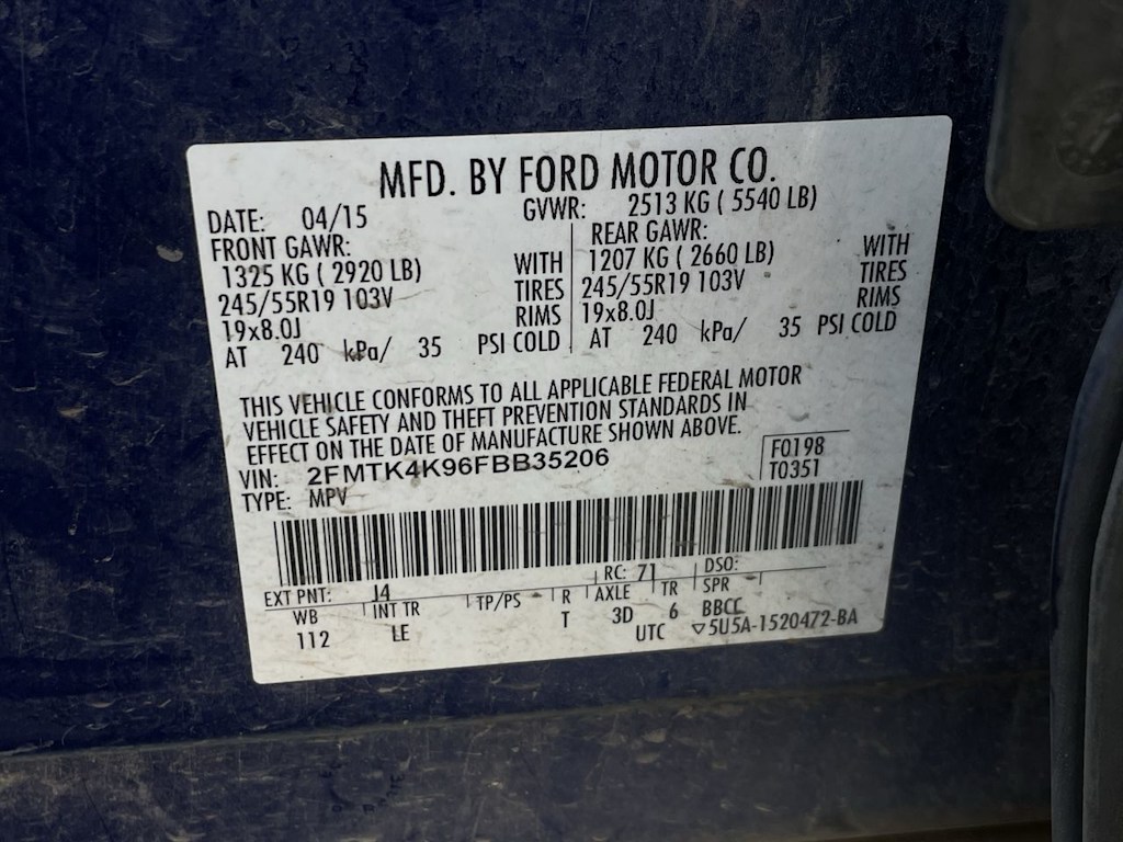 2015 Ford Edge Titanium 10