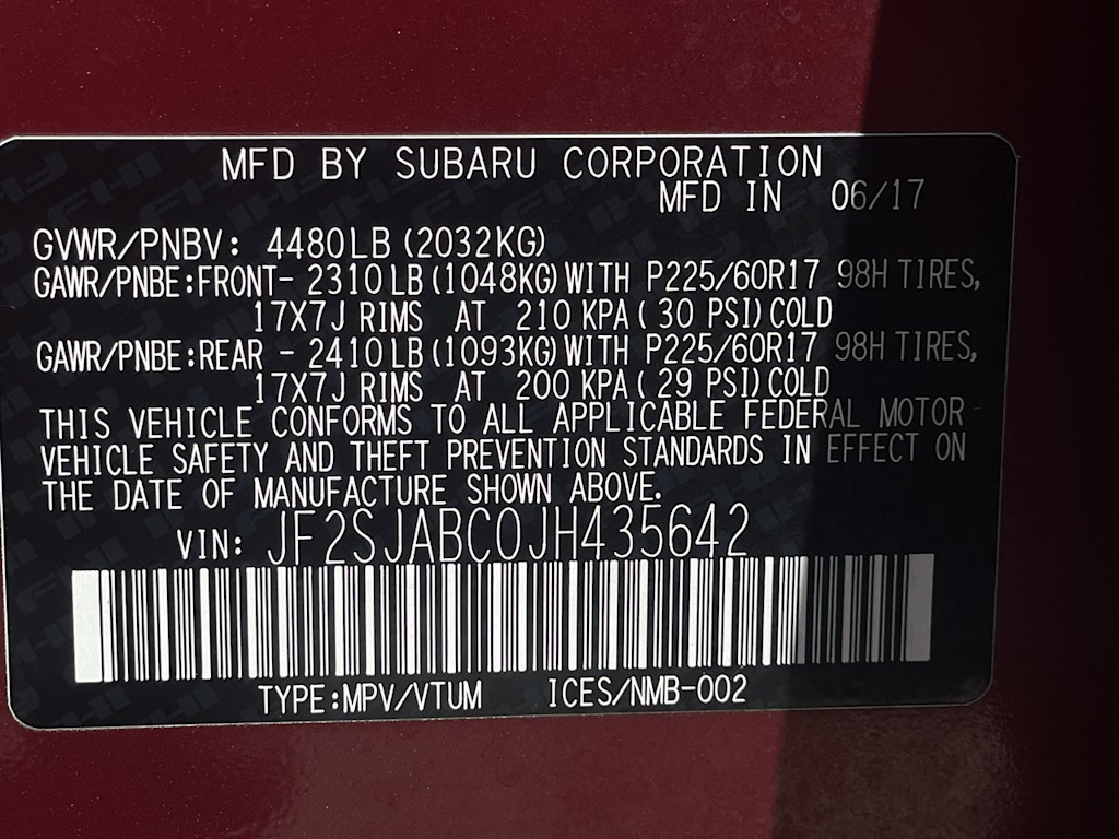 2018 Subaru Forester 2.5i 20