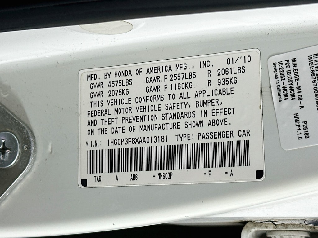 Thumbnail: 2010 Honda Accord - 21