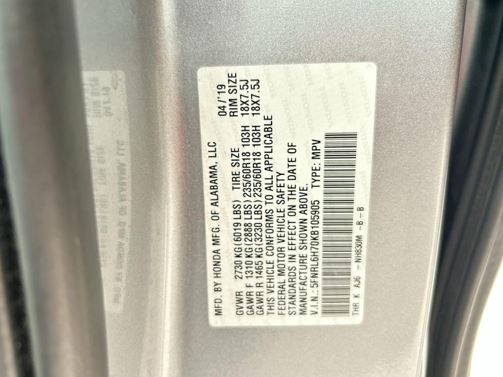 Thumbnail: 2019 Honda Odyssey - 17