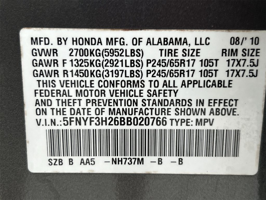 Thumbnail: 2011 Honda Pilot - 18