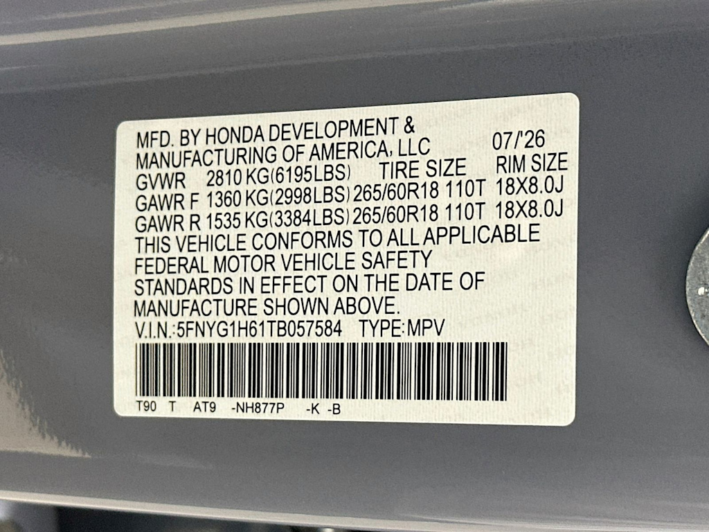Thumbnail: 2026 Honda Pilot - 20