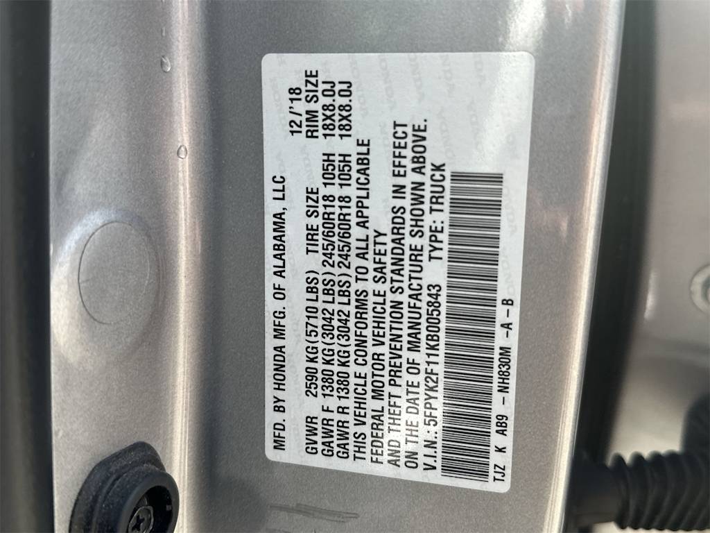 Thumbnail: 2019 Honda Ridgeline - 18