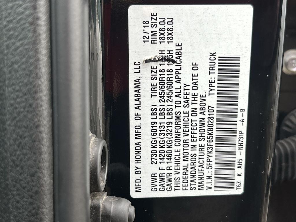 Thumbnail: 2019 Honda Ridgeline - 19