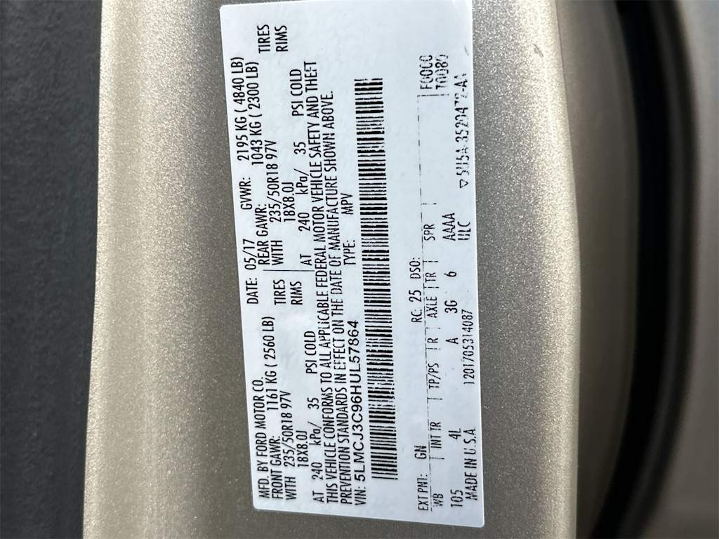 Thumbnail: 2017 Lincoln MKC - 16