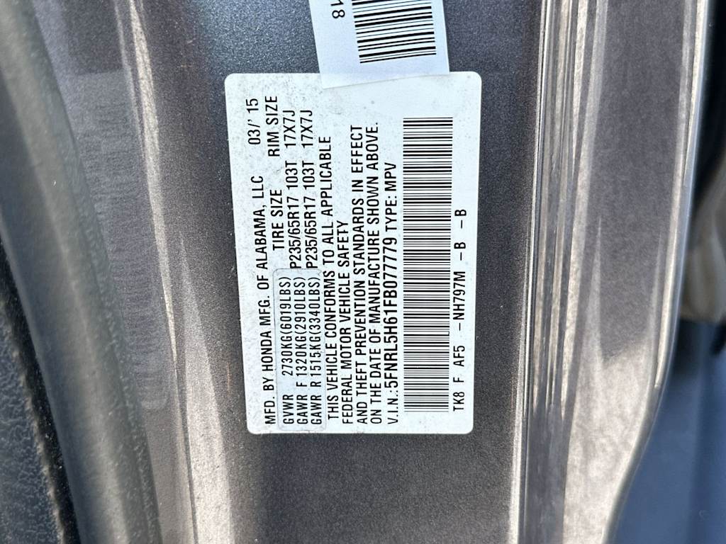 Thumbnail: 2015 Honda Odyssey - 17