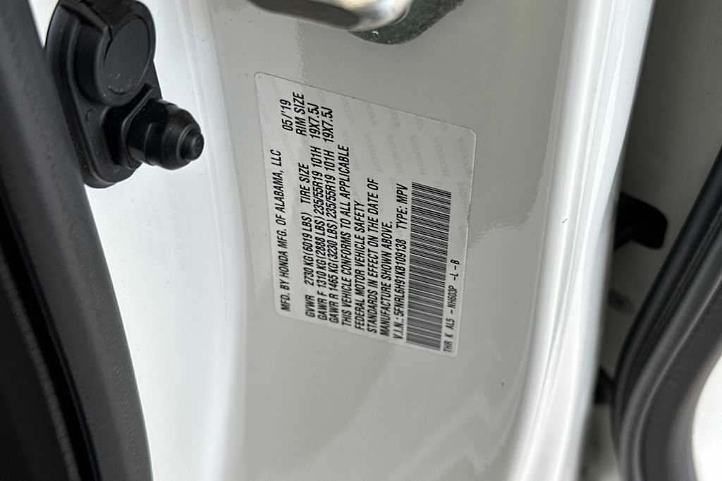 2019 Honda Odyssey Elite 15