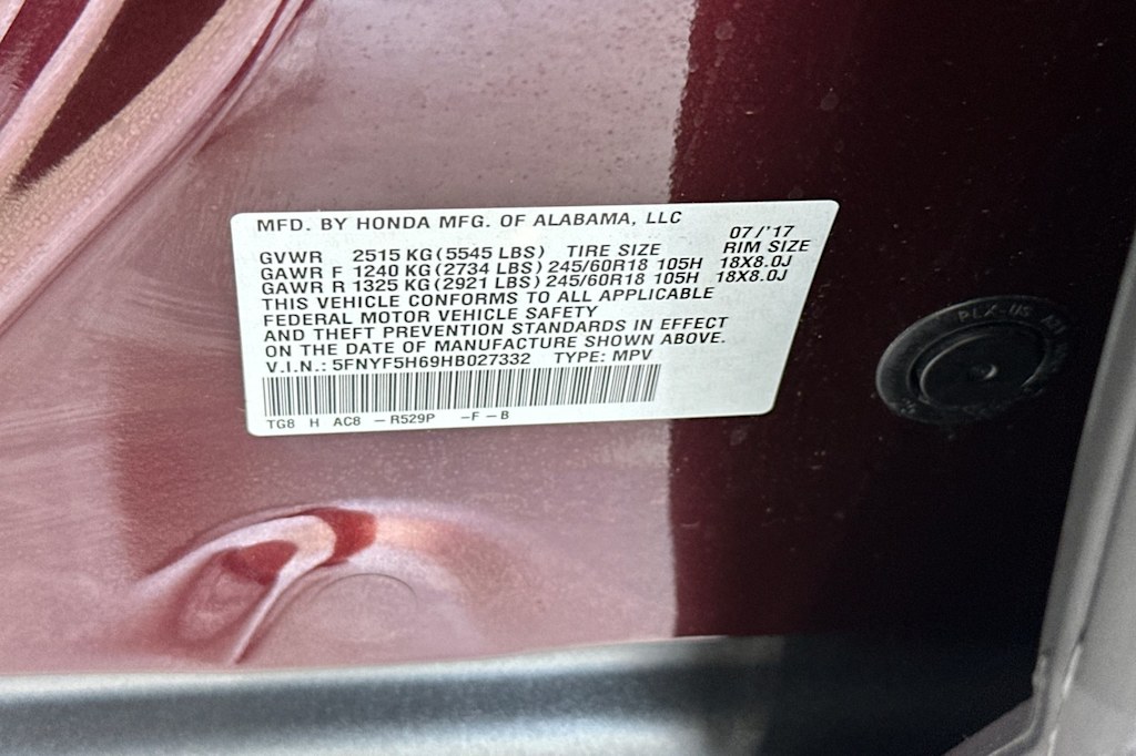 2017 Honda Pilot EX-L 17