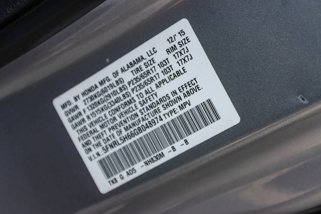 Thumbnail: 2016 Honda Odyssey - 15