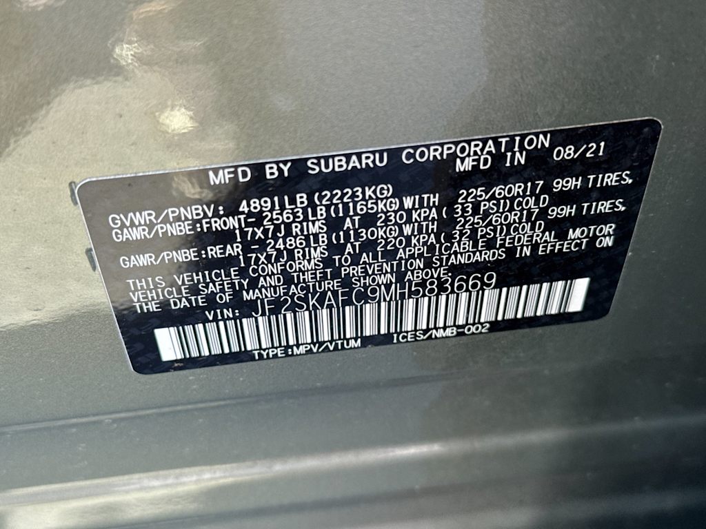 Thumbnail: 2021 Subaru Forester - 17