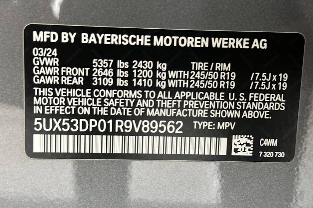 2024 BMW X3 xDrive30i 30