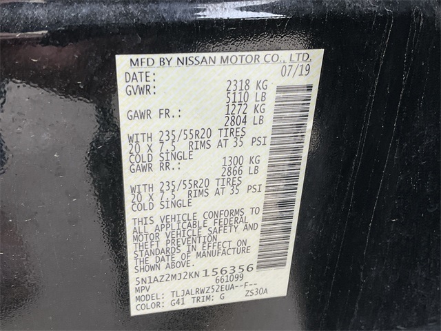 2019 Nissan Murano SL 17
