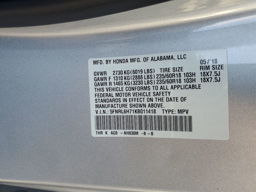 Thumbnail: 2019 Honda Odyssey - 14
