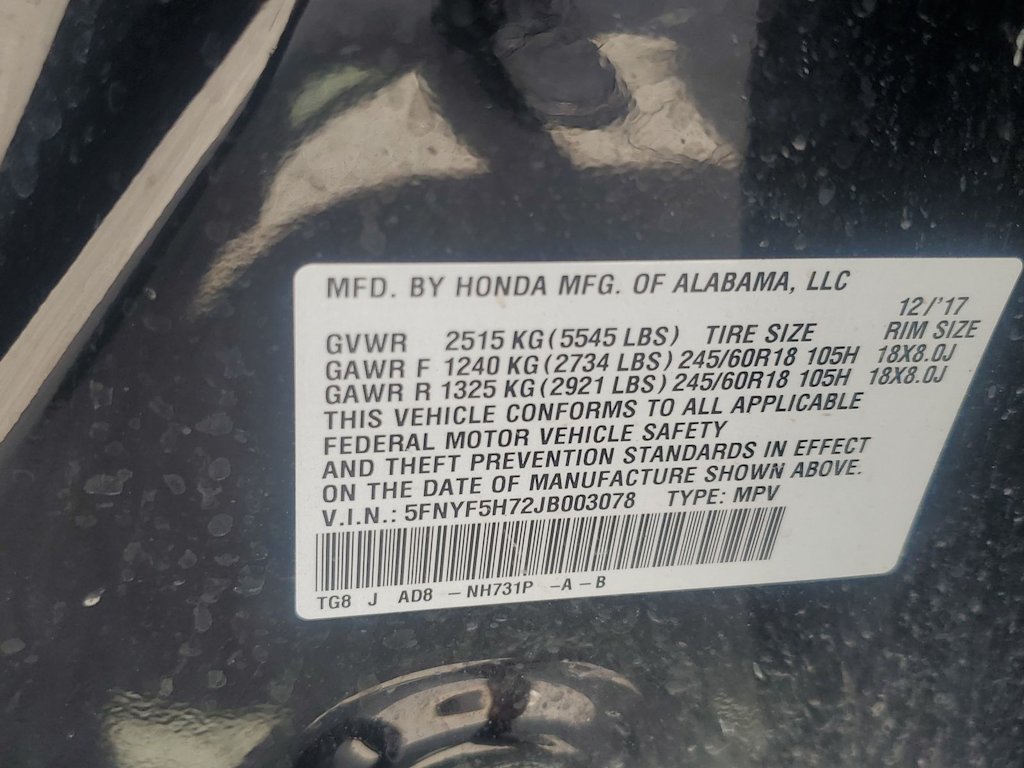 Thumbnail: 2018 Honda Pilot - 14