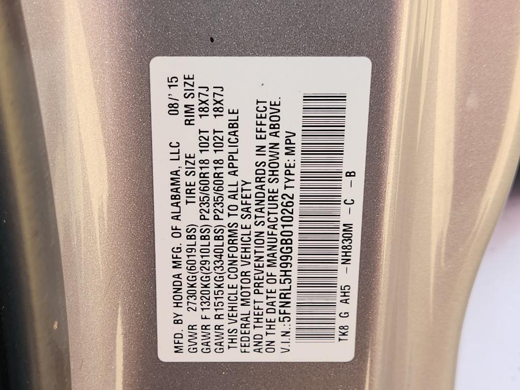 Thumbnail: 2016 Honda Odyssey - 19